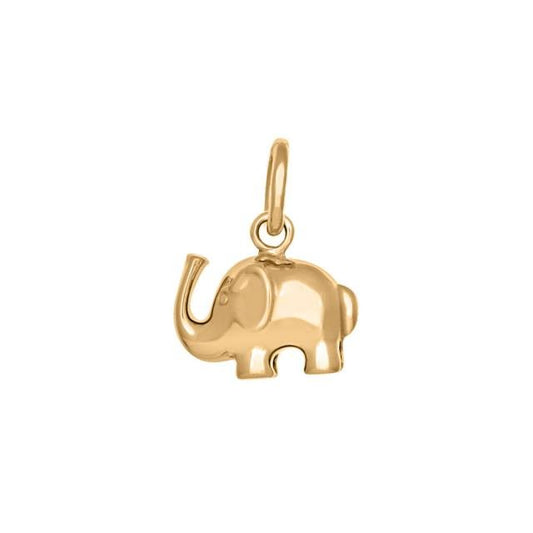 8kt. guldvedhæng/charm elefant - Urma.dk