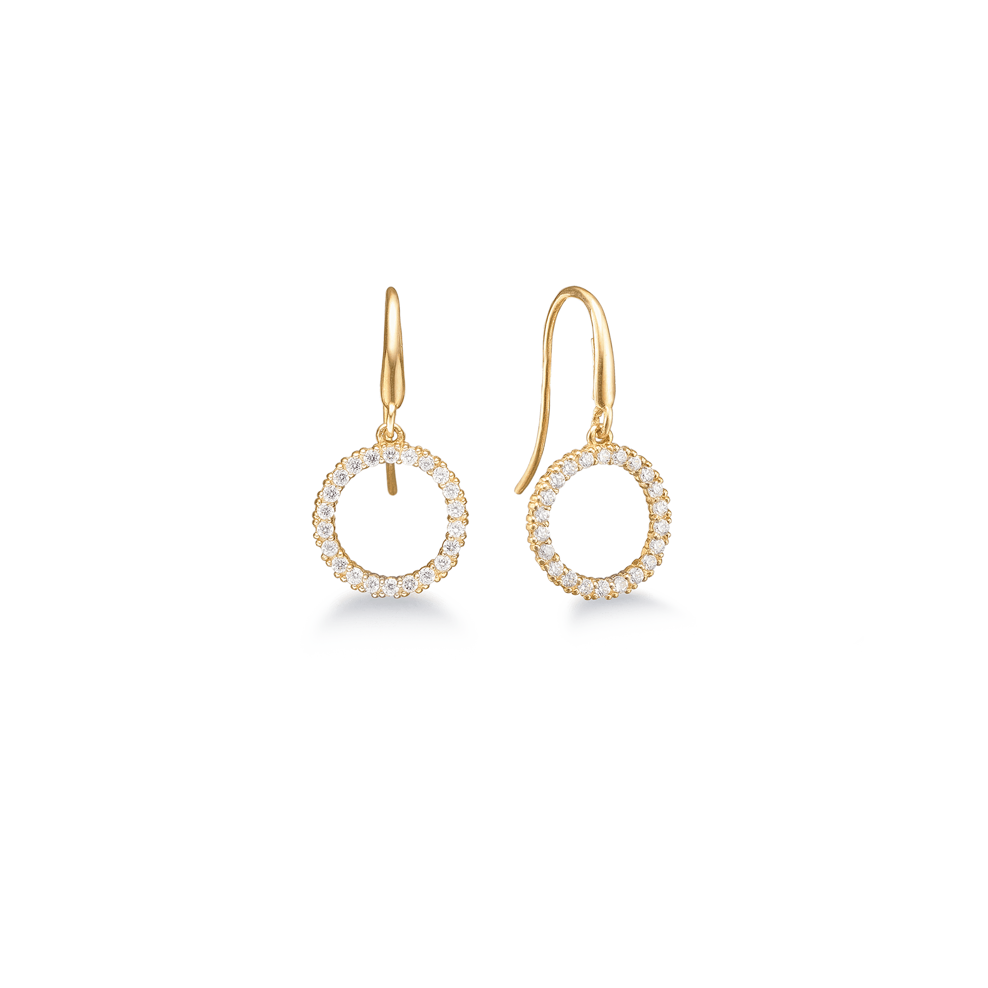 8KT ØREHÆNGER M/SY.ZIRCONIA