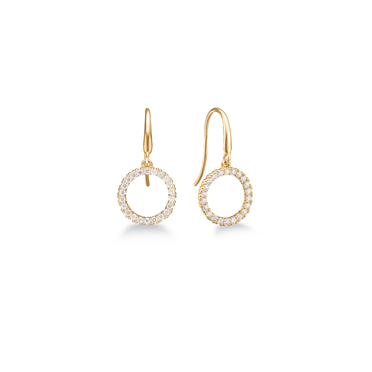 8KT ØREHÆNGER M/SY.ZIRCONIA