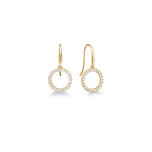 8KT ØREHÆNGER M/SY.ZIRCONIA
