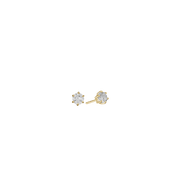 8KT ØRESTIK M/SY.ZIRCONIA 3MM