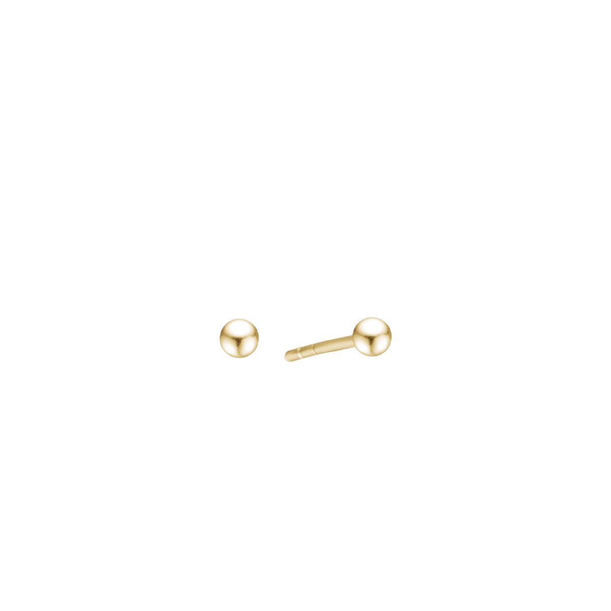 8KT ØRESTIK 3MM KUGLE - Urma.dk