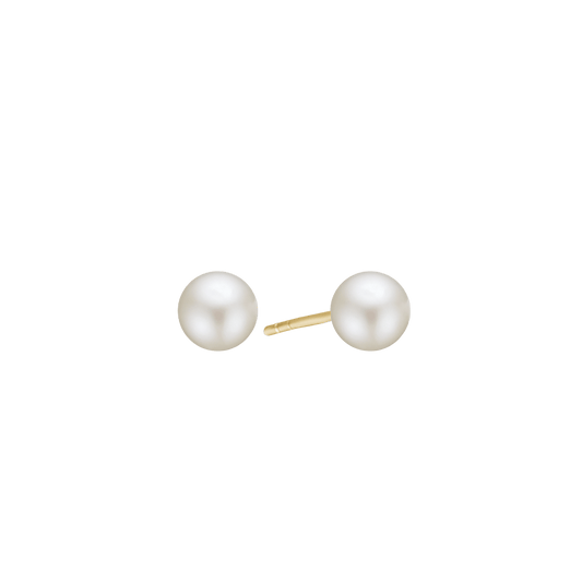 8KT ØRESTIK M/FERSKVANDSPERLE 8MM - Urma.dk