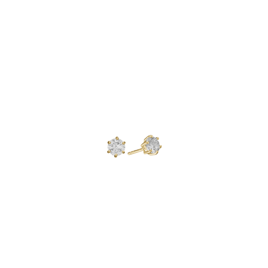 8KT ØRESTIK M/SY.ZIRCONIA 3MM - Urma.dk