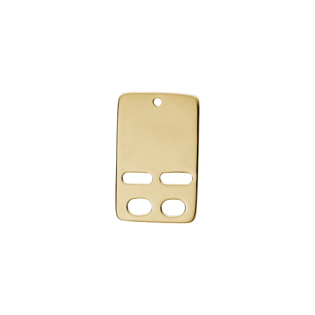 8KT VEDH. GRAVØRPLADE 14 x 22 mm