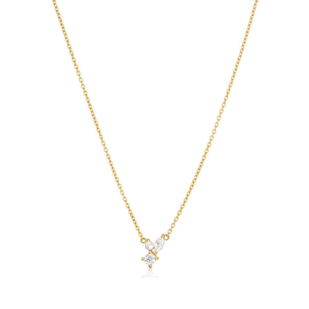 Sif Halskæde Adria Tre Piccolo SJ-N12250-PCZ-YG