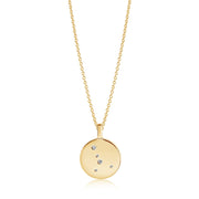 Sif Halskæde Zodiaco Krebs SJ-P1057-CZ(YG)/45