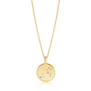 Sif Halskæde Zodiaco Løve SJ-P1058-CZ(YG)/45