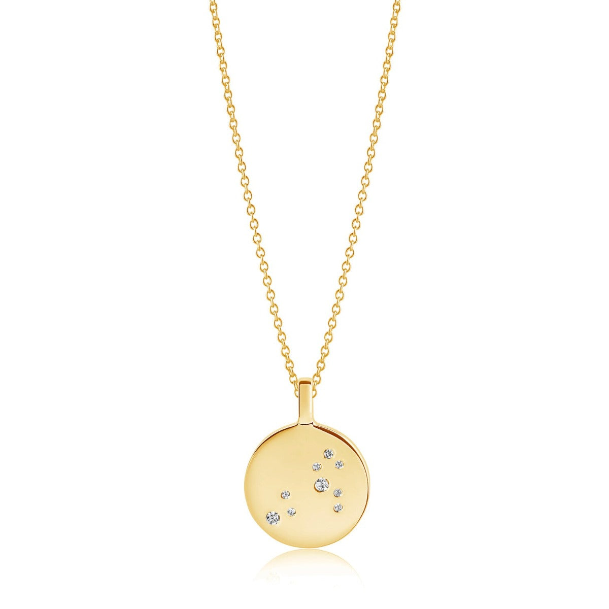 Sif Halskæde Zodiaco Løve SJ-P1058-CZ(YG)/45