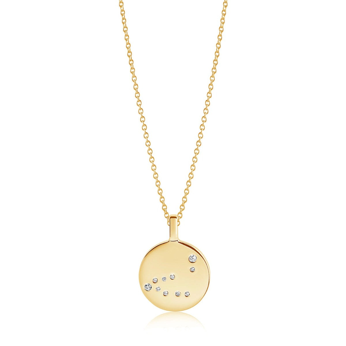 Sif Halskæde Zodiaco Stenbuk SJ-P1063-CZ(YG)/45