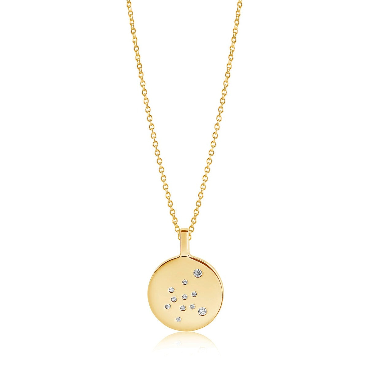 Sif Halskæde Zodiaco Vandmand SJ-P1064-CZ(YG)/45
