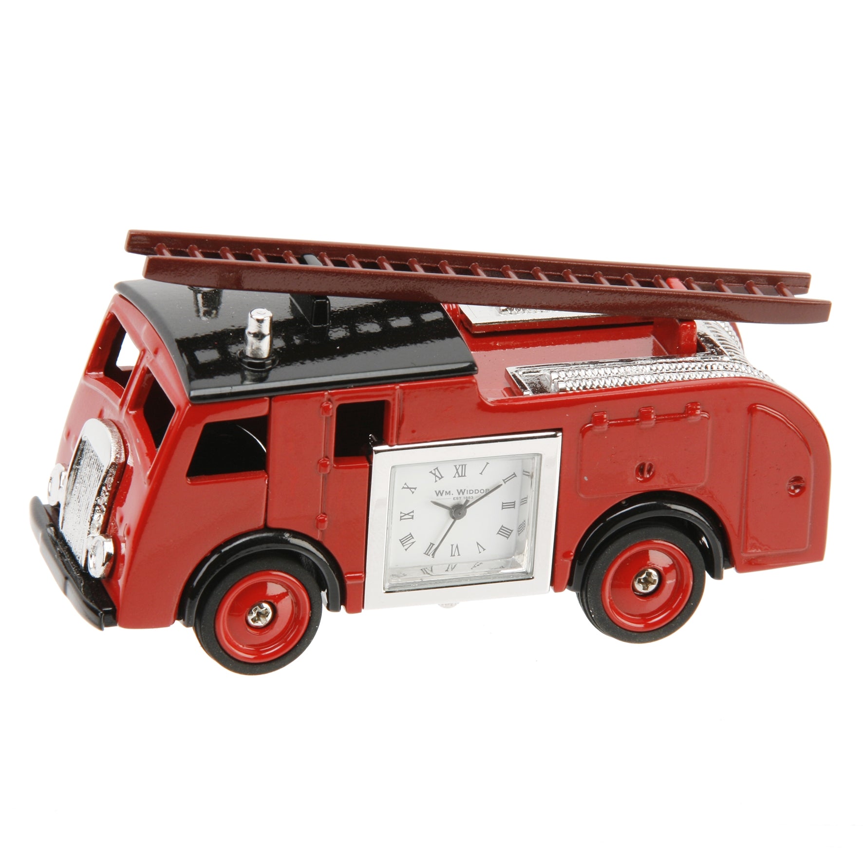 Miniature brandbil med ur