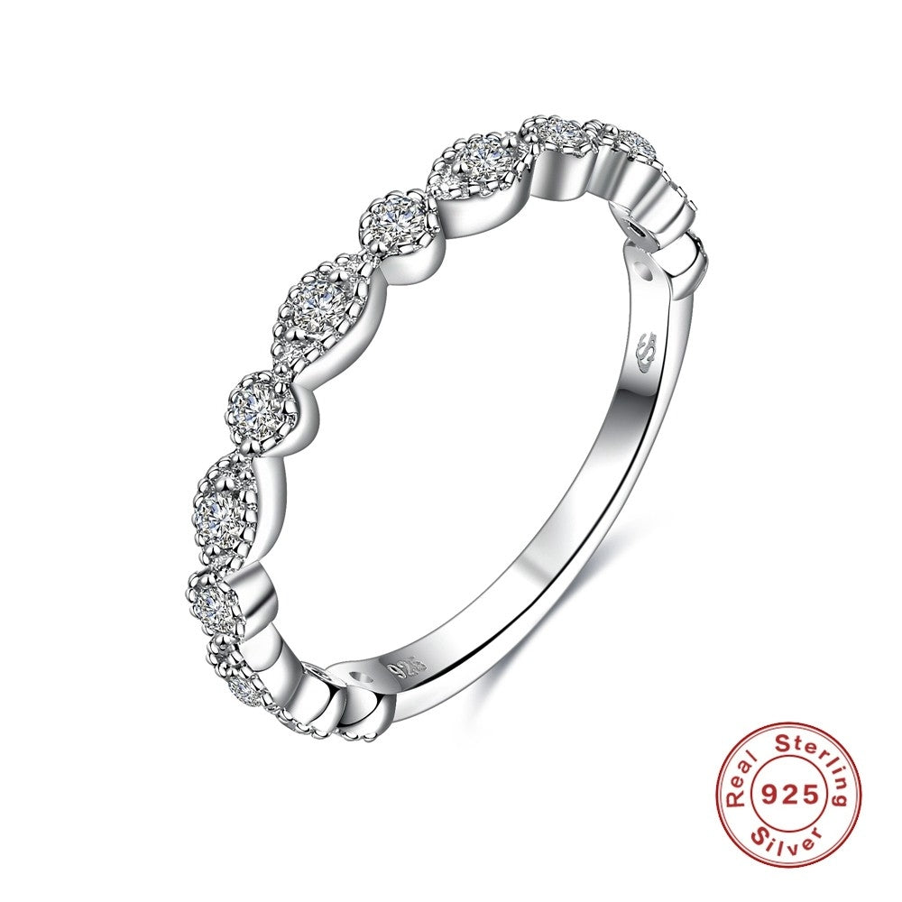 Sølv ring med zirconia