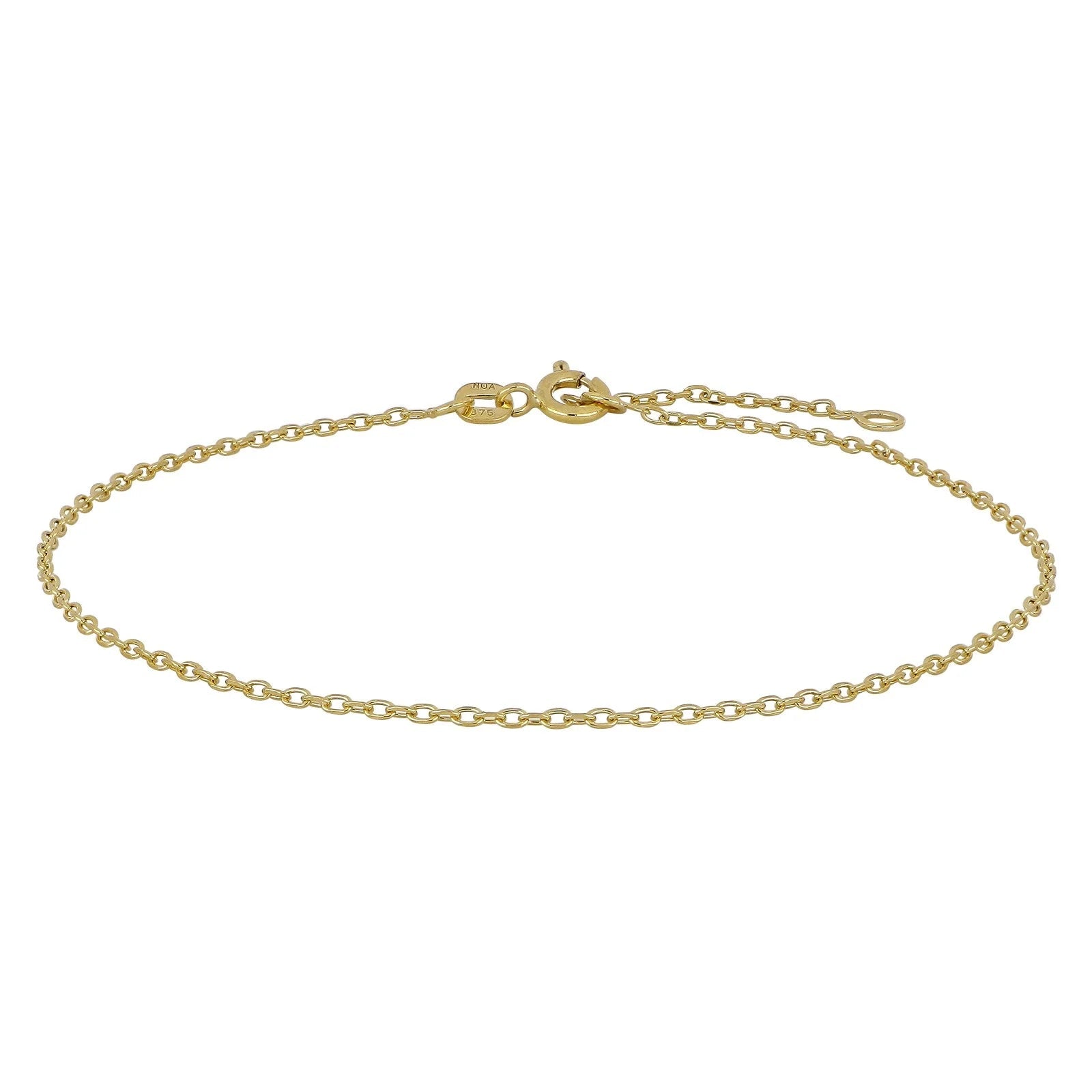 9kt. guldankelkæde anker - Urma.dk