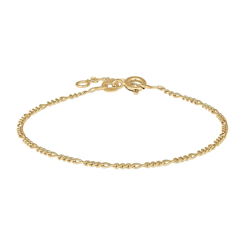 9kt. guldarmbånd figaro 45 tråd - Urma.dk