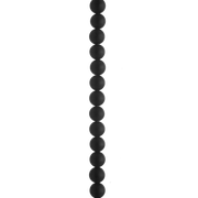 AGAT COLLIER SORT 8MM MATT 45CM