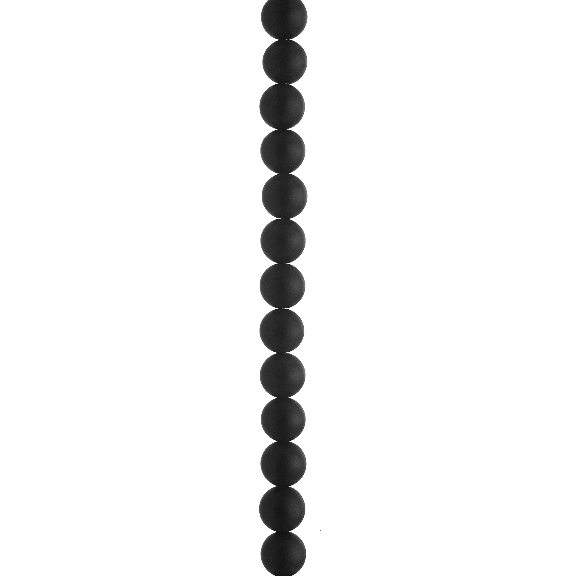 AGAT COLLIER SORT 8MM MATT 45CM