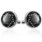 Manchetknapper runde i stål