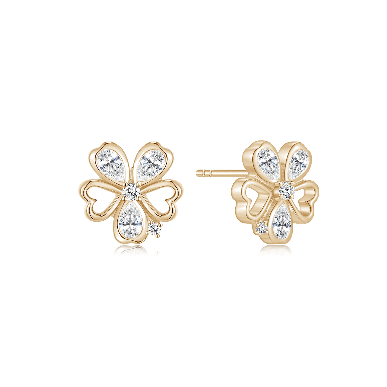 Sølvforgyldt ørestikker F10239189