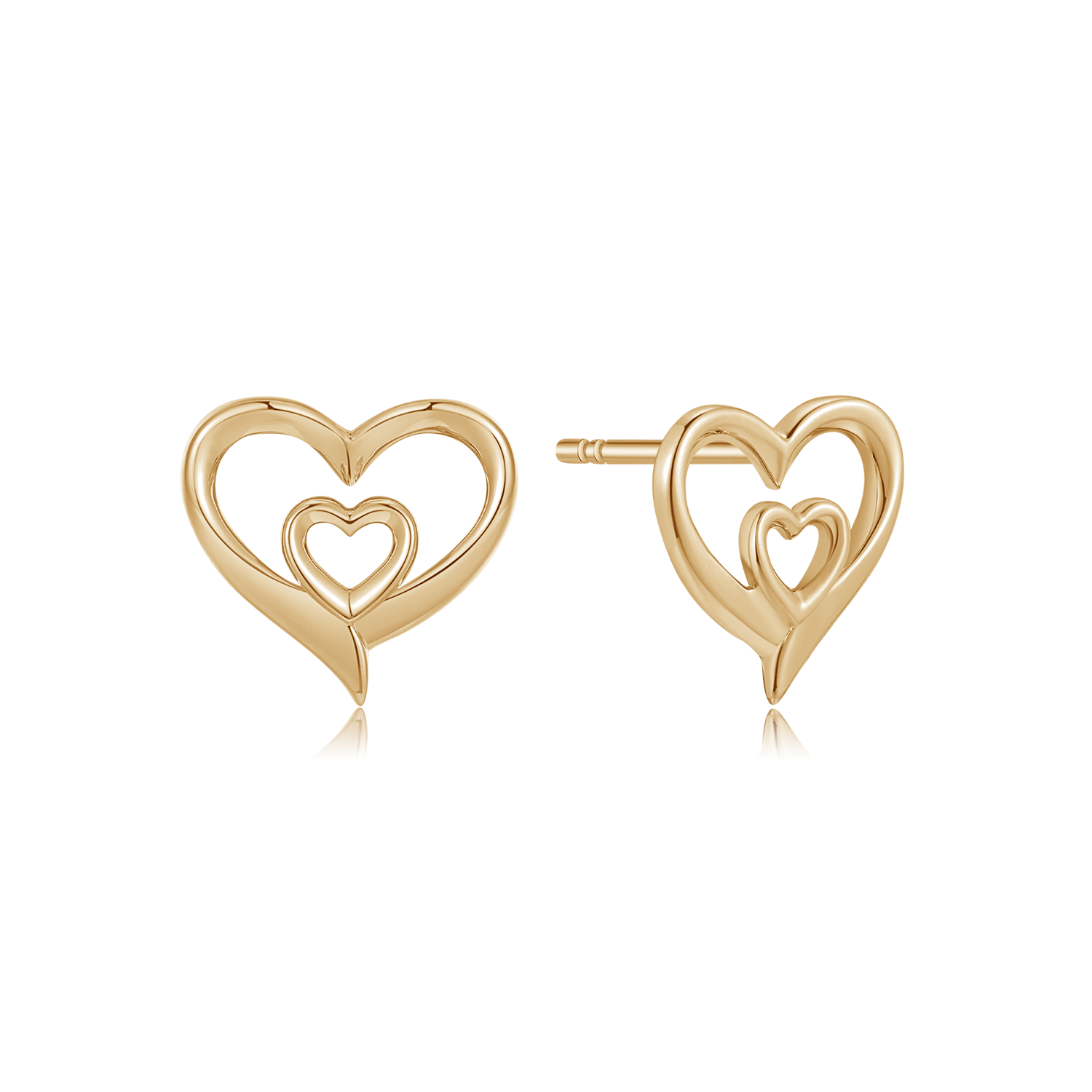 Sølvforgyldt ørestikker F10239190