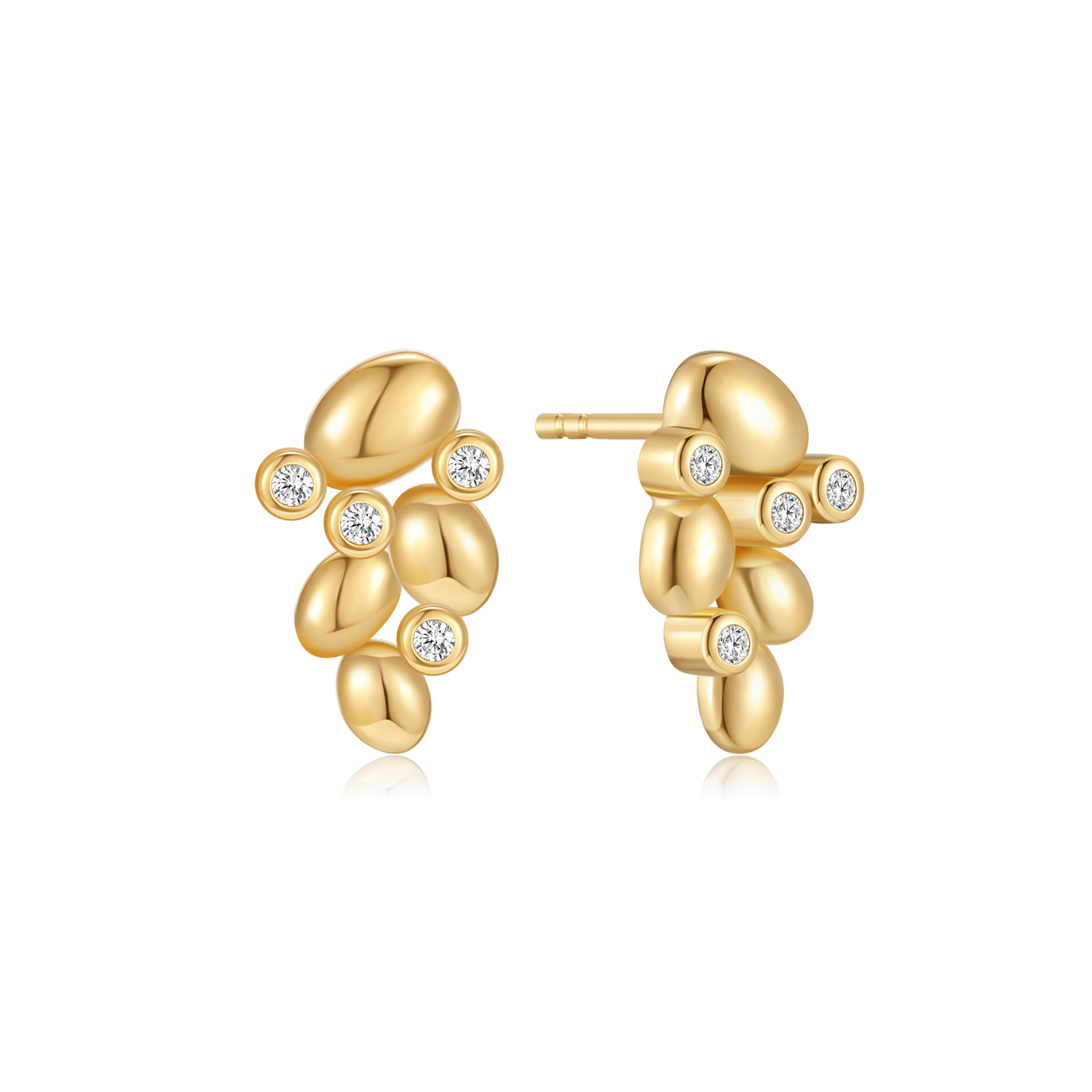 Sølvforgyldt ørestikker F10239195