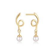 Sølvforgyldt ørestikker F10239198