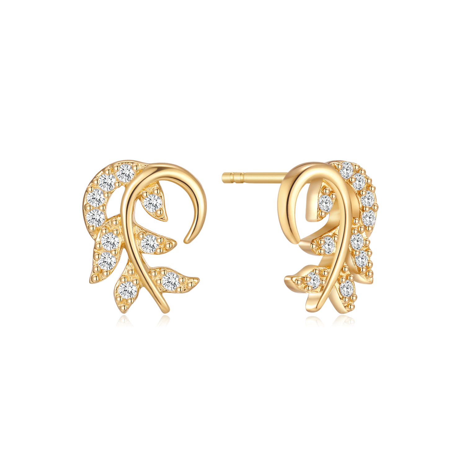 Sølvforgyldt ørestikker F10239209