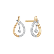 Sølvforgyldt ørestikker F10249301