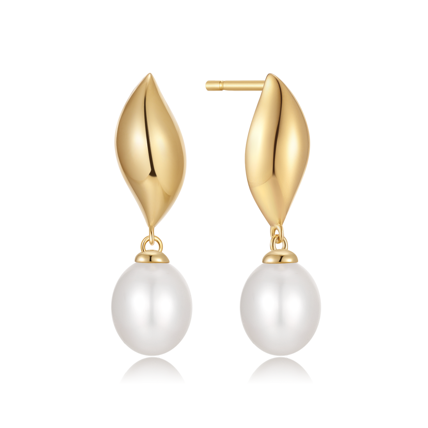 Sølvforgyldt ørestikker F10249302