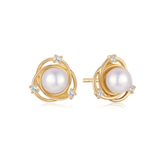 Sølvforgyldt ørestikker F10249303