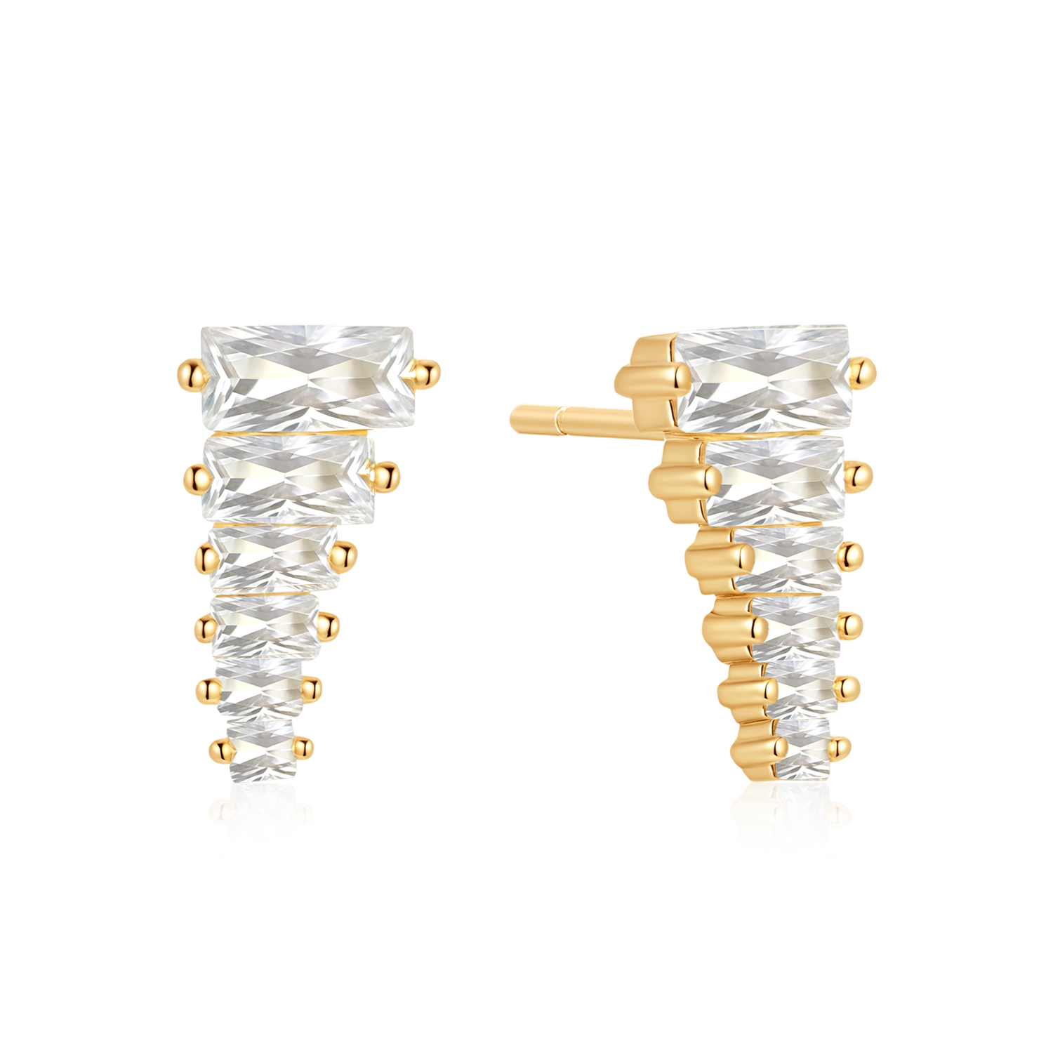 Sølvforgyldt ørestikker F10249308
