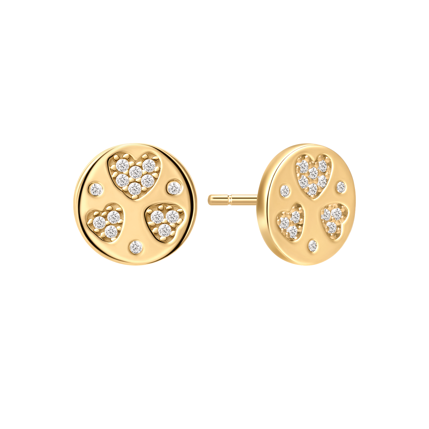 Sølvforgyldt ørestikker F10249310