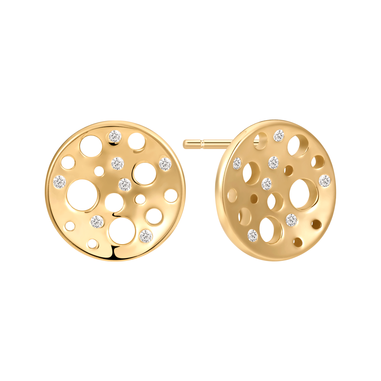 Sølvforgyldt ørestikker F10249313