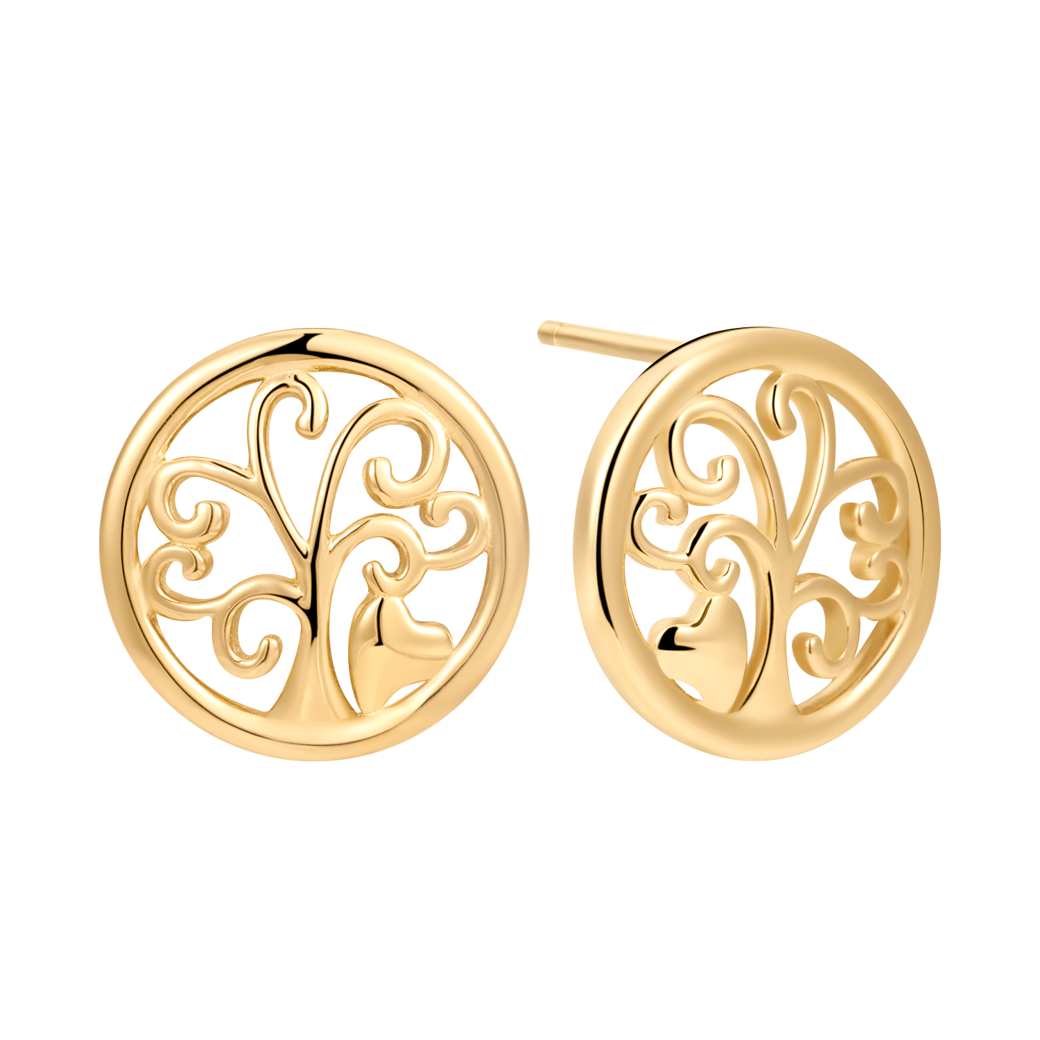 Sølvforgyldt ørestikker F10249314