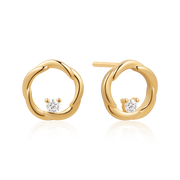 Sølvforgyldt ørestikker F10249315