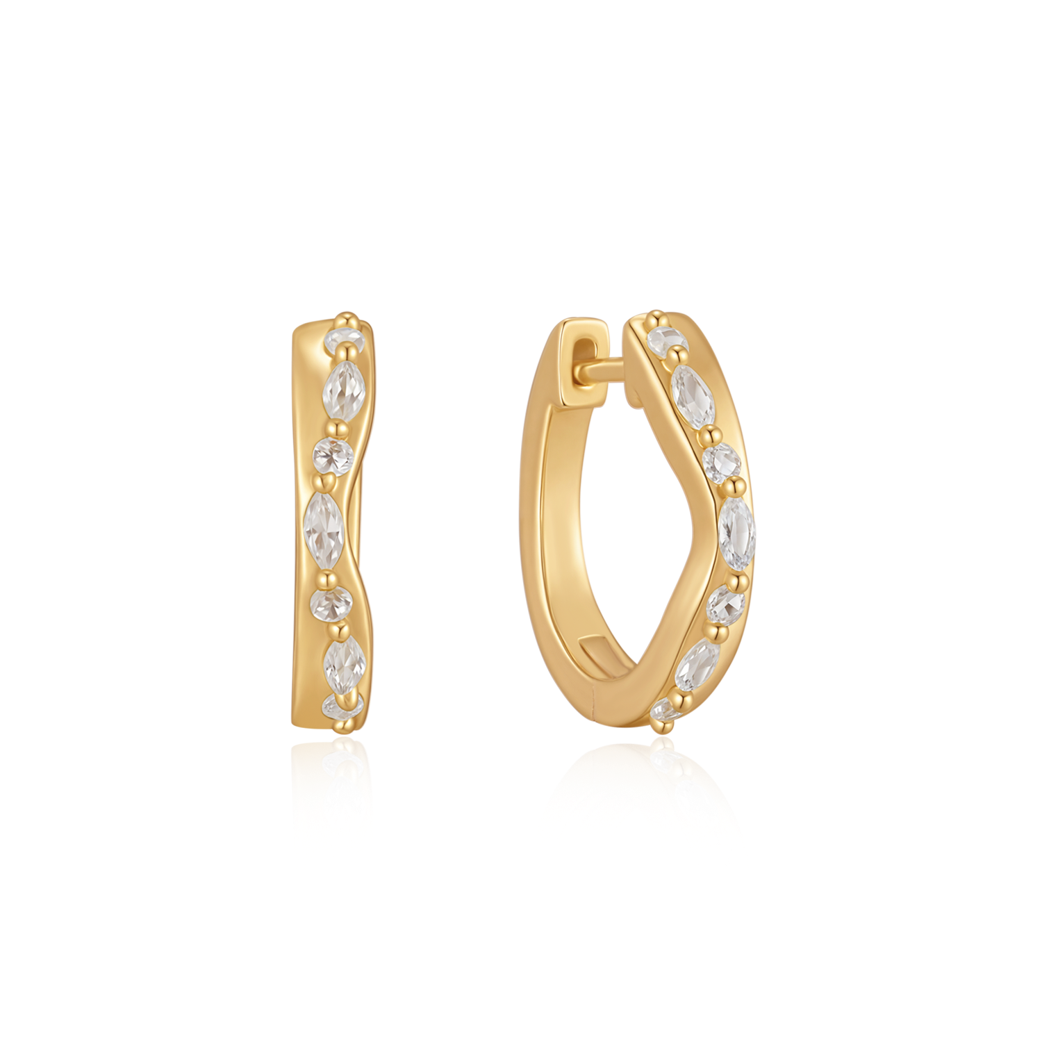 Sølvforgyldt ørestikker F10249317