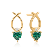 Sølvforgyldt ørestikker F10249318