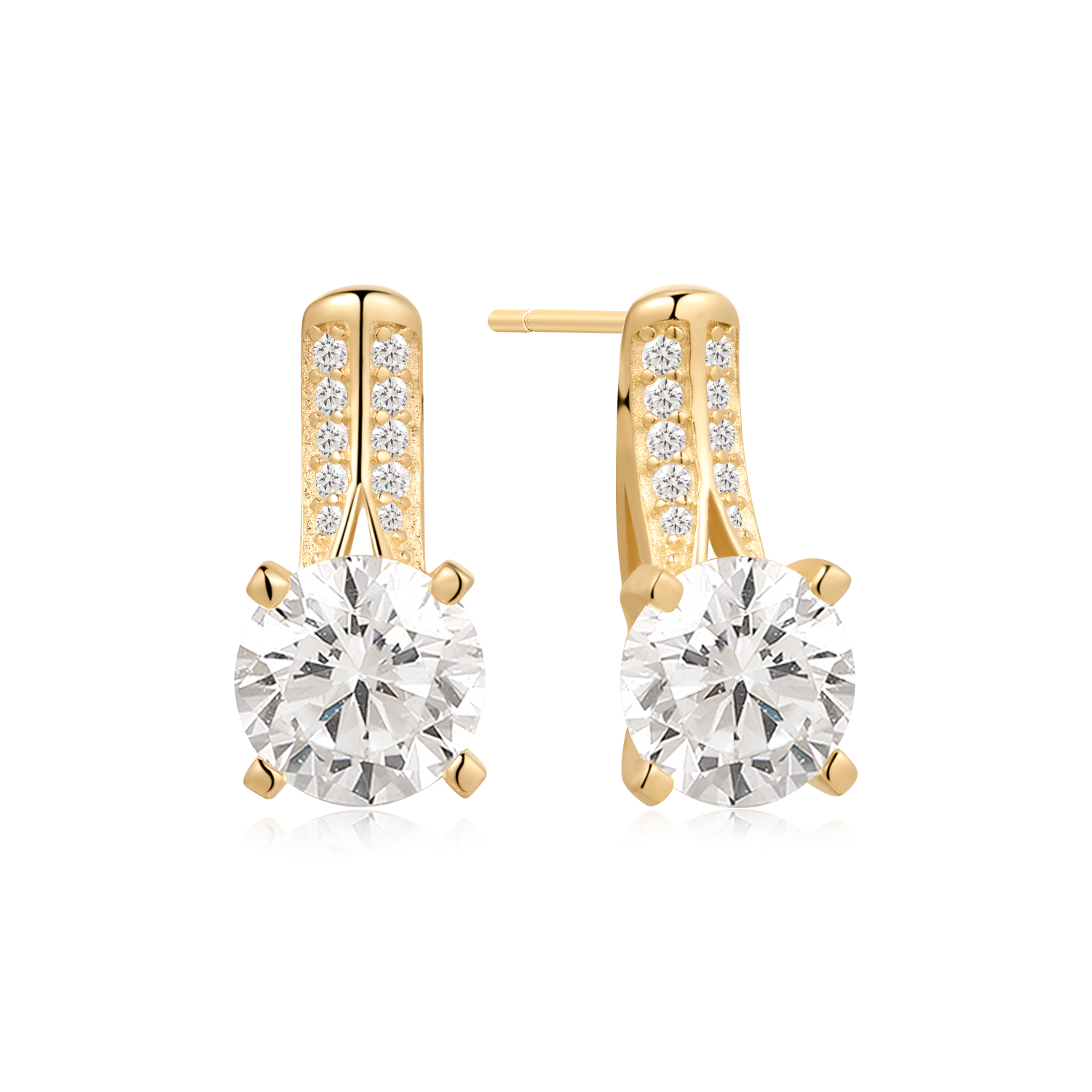 Sølvforgyldt ørestikker F10249319