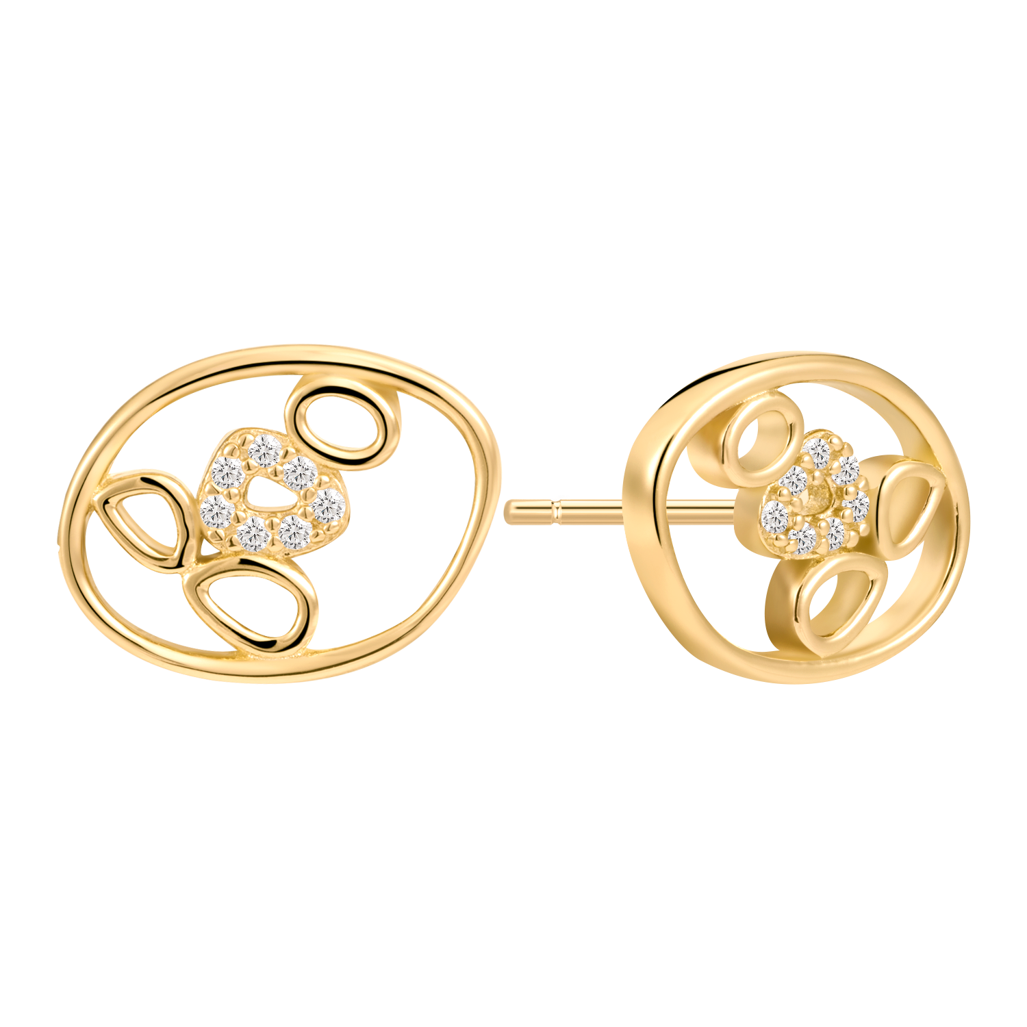 Sølvforgyldt ørestikker F10249324