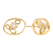 Sølvforgyldt ørestikker F10249324