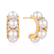 Sølvforgyldt ørestikker F10249774