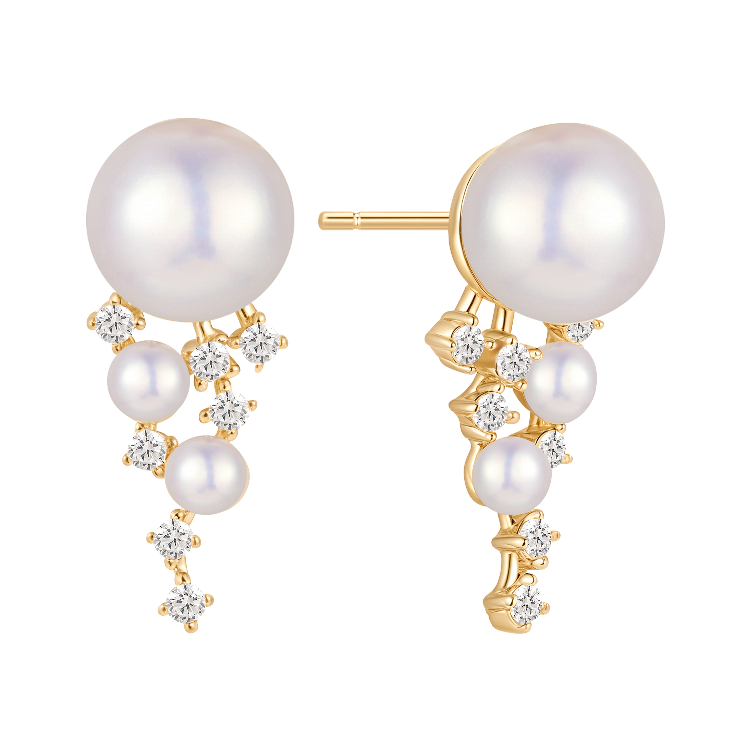 Sølvforgyldt ørestikker F10249775