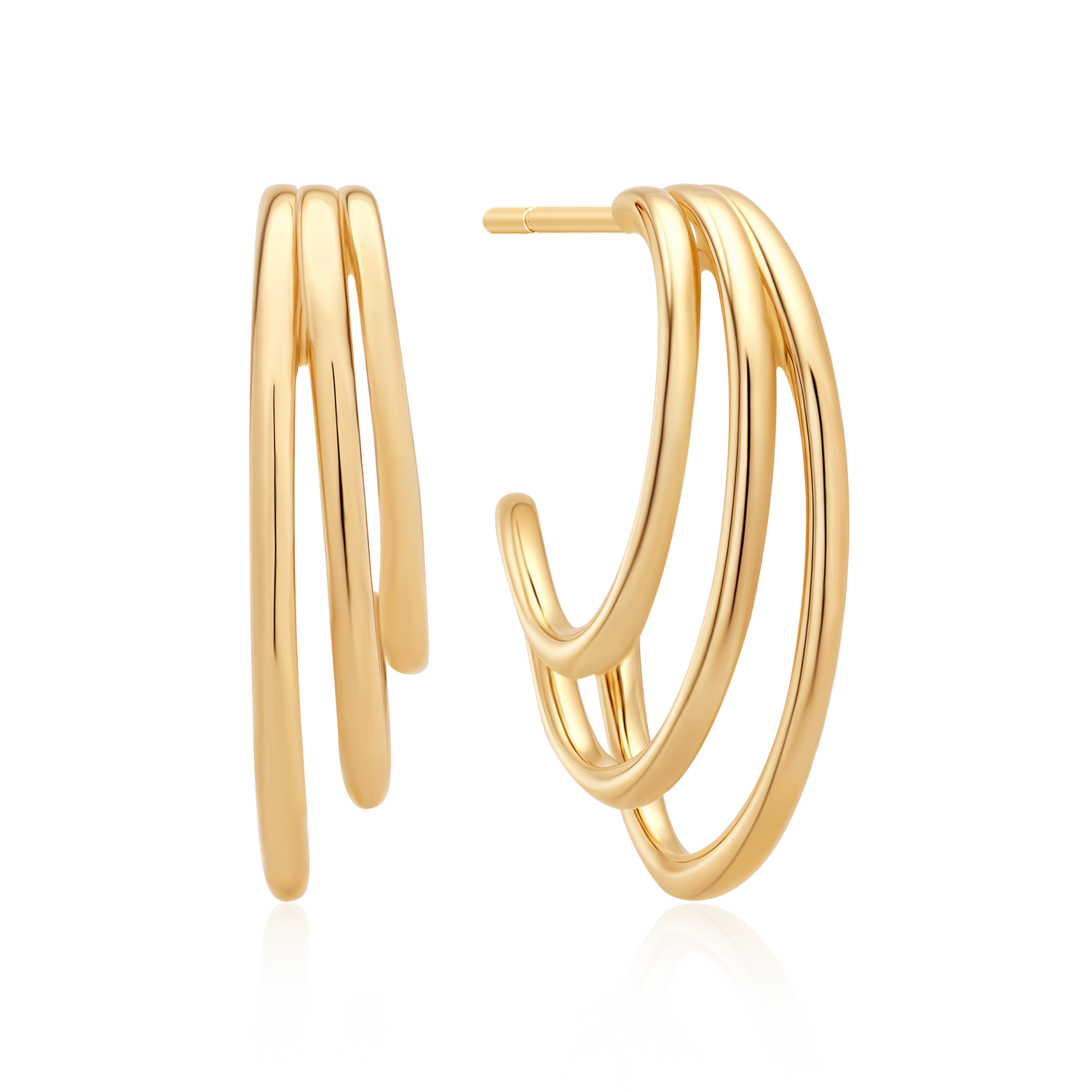 Sølvforgyldt ørestikker F10249800