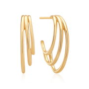 Sølvforgyldt ørestikker F10249800