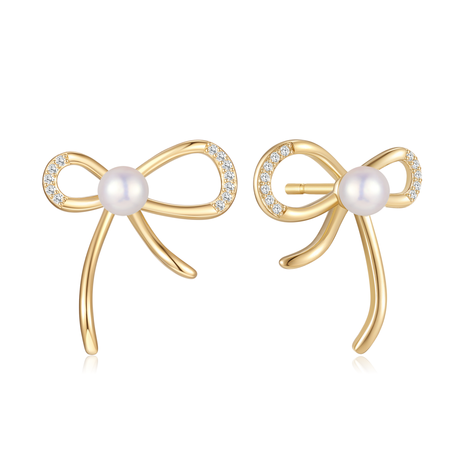 Sølvforgyldt ørestikker F10249829