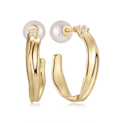 Sølvforgyldt ørestikker F10249837