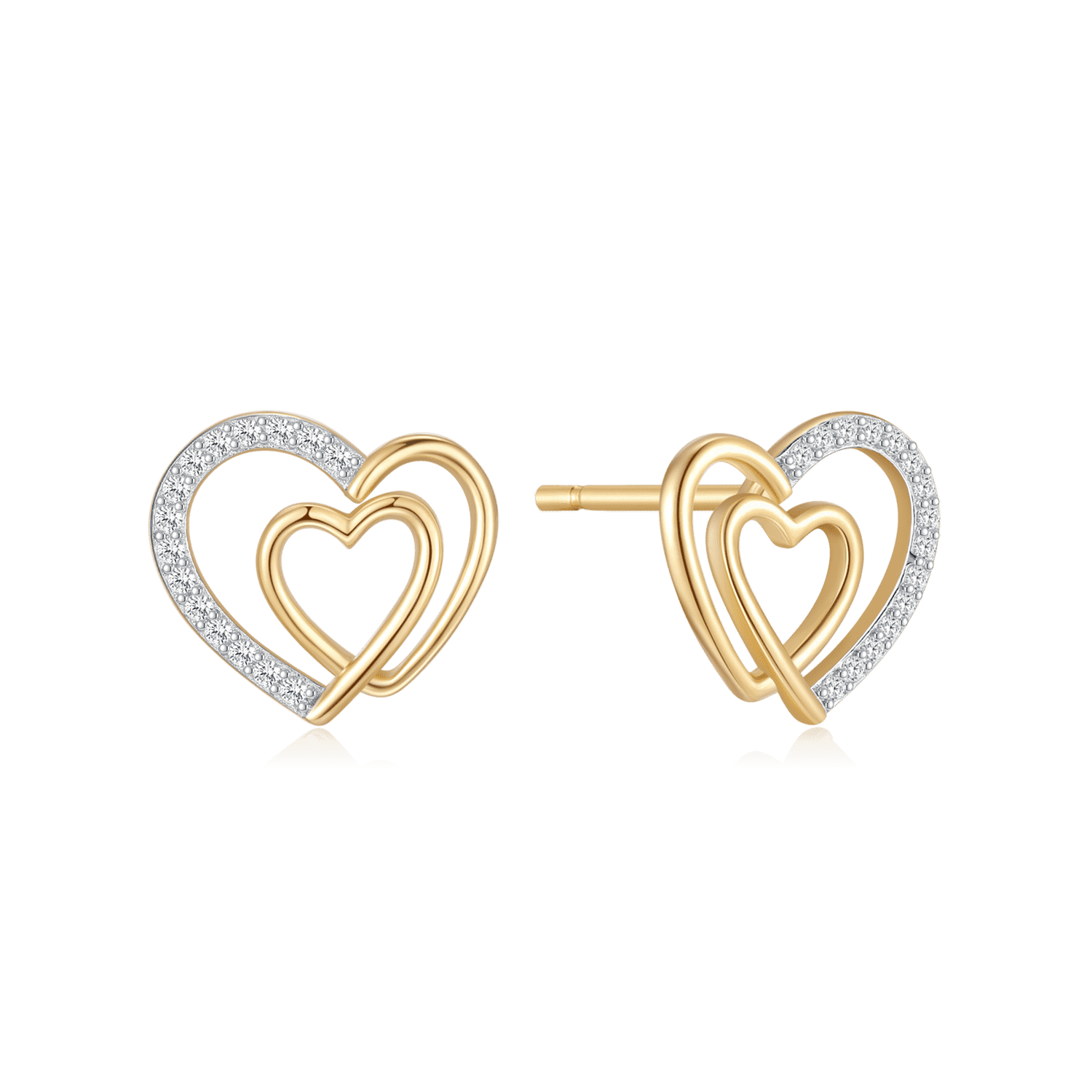 Sølvforgyldt ørestikker F10249842