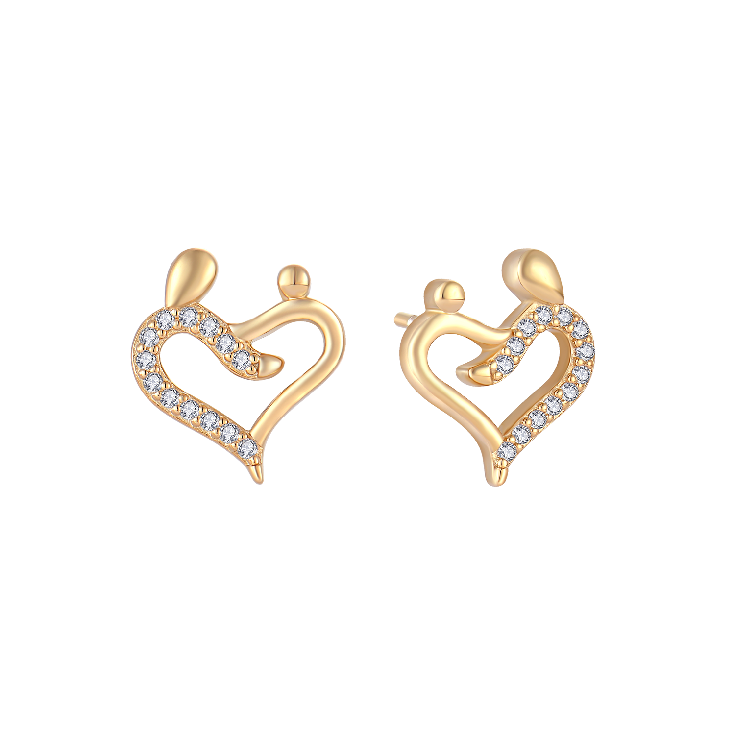 Sølvforgyldt ørestikker F10249843