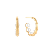 Sølvforgyldt creoler F10249856