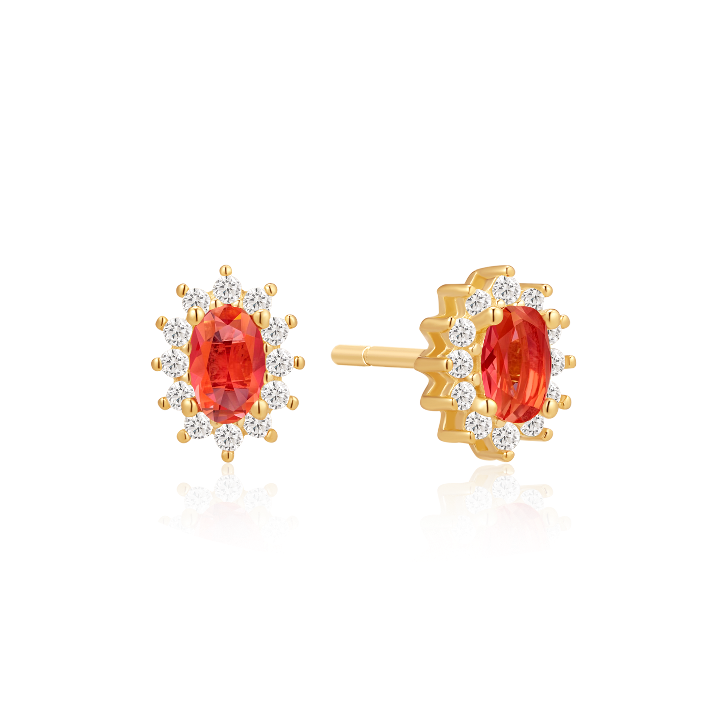 Sølvforgyldt ørestikker F10262001